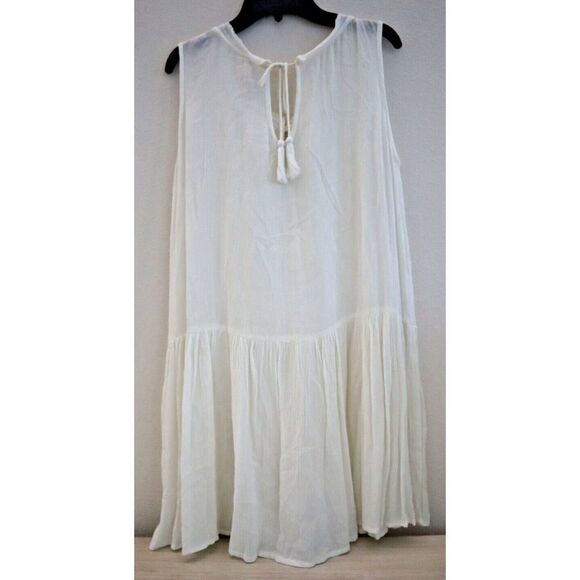 Anthropologie RAGA Women's Sz S White Sheer Love Short Dress - Picture 2 of 12